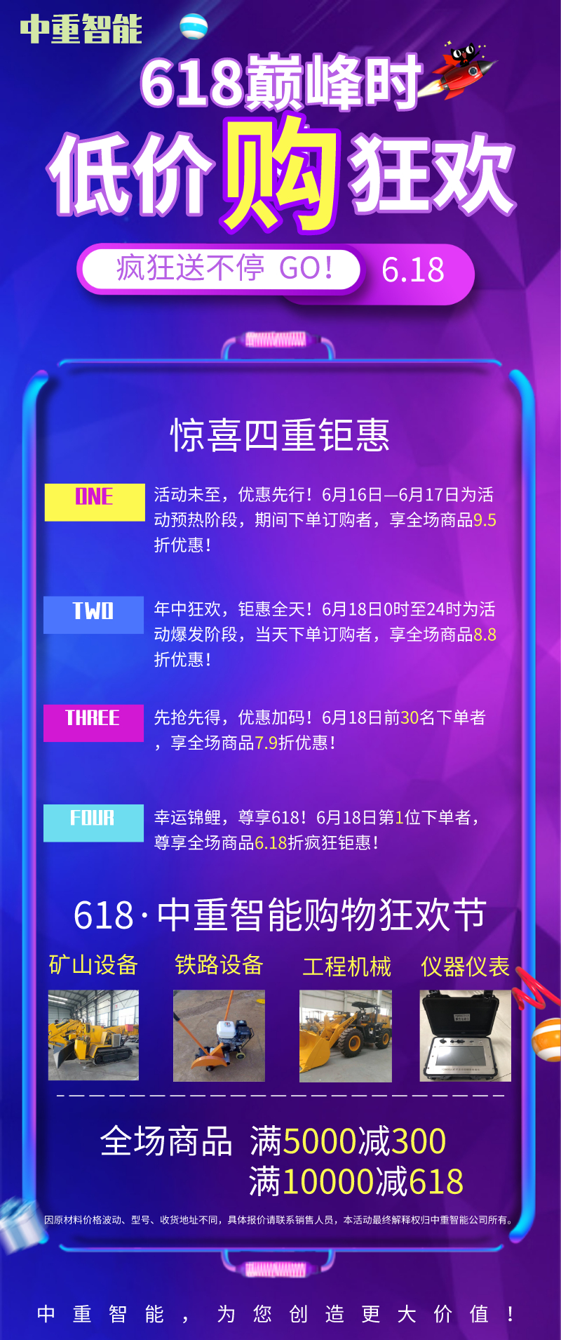 中重智能618活動(dòng)大促銷(xiāo)！